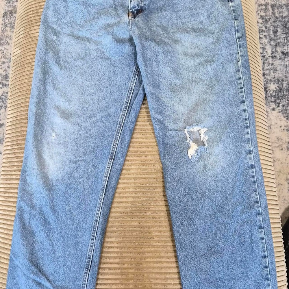 Vintage Open Trails Distressed Stonewash Skater Jeans 38x30